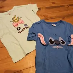 最終値下げ‼️tutututu スティッチ Tシャツ 2枚セット 90cmのサムネイル