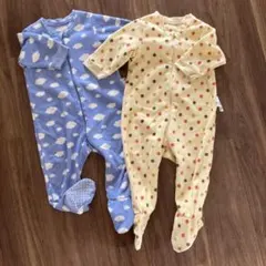 2枚　ユニクロ　フリース　ロンパース 70cm