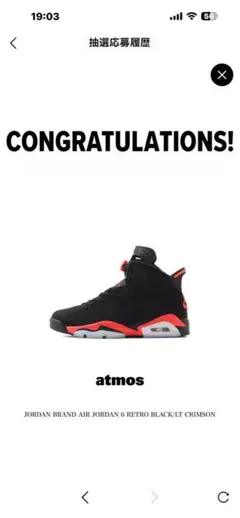 NIKE Air Jordan 6 Infrared Salesman 27cm