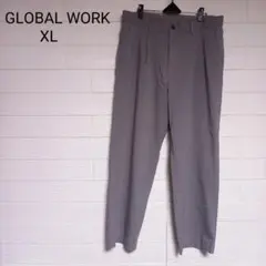 HLOBAL WORK テーパードパンツ　スラックス　タック入り　XLのサムネイル