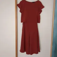 アパートバイローリーズセットアップワイドパンツ結婚式テラコッタ