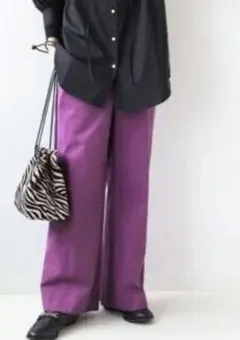 ジャーナルスタンダード　relume コットンストレッチハイウエストチノパンツ