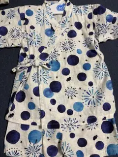 水玉模様 甚平 サイズ80