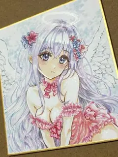 天使のイラスト オリジナルイラスト 原画コピック アート 手書き