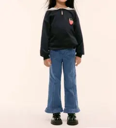 H&M フリルディテールデニム　2-4y