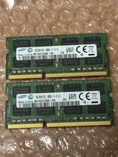 Samsung DDR3L 8GB 2枚組 計16GB ノートメモリ 892 - メルカリ