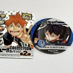 ハイキュー　影山飛雄　コレクション缶バッジ　第2弾