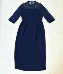 美品　23区　ワンピース　セレモニー　フォーマル　38 ネイビー　入園式入学式