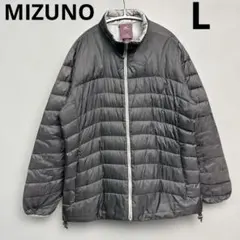 ミズノ ブレスサーモ ダウンジャケット　ウルトラライトダウン　L グレー