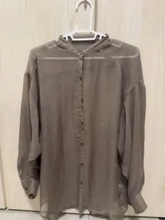 SENSE OF PLACE ブラウンシャツ