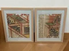 mimosa様専用　【真作】江戸時代　木版画　小倉百人一首