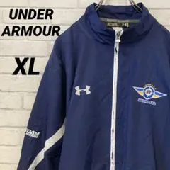 アンダーアーマー ホッケーチームロゴ刺繍 ナイロンジャケット XL ゆるサイズ