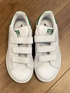 新品未使用　試着のみ　adidas スタンスミス ホワイト/グリーン　17センチ