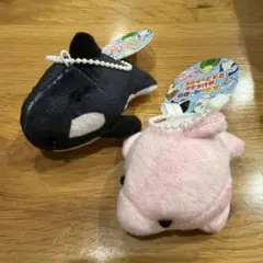人気の海の動物マスコットIII シャチ ピンクイルカ 2種