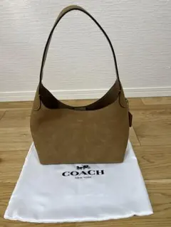 新品、未使用　コーチ ブルックリン ショルダーバッグ スウェード ブラウン