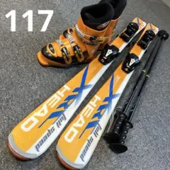 (4) HEAD ジュニアスキーセット 117