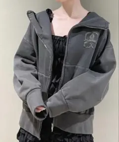 SNIDEL ボリュームパーカー ダークグレー DGRY