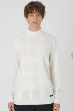 BLACK LABELブラックレーベル　シャドーチェックニット　セーター　LL