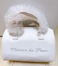 Maison de FLEUR チュールハンドル2wayボストンバッグ