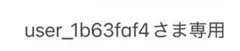 ⭐️user_1b63faf4さま専用⭐️