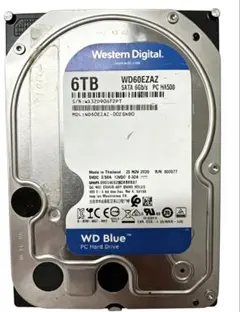 正常判定】WesternDigital WD Blue 6TB 3.5 HDD - メルカリ