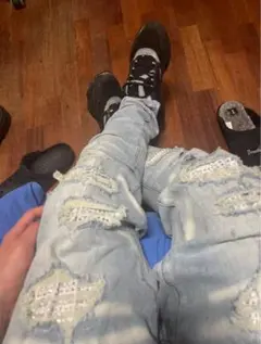 アミリダメージジーンズdrip系