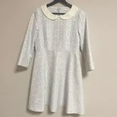 【Bon mercerie】襟付き花柄ワンピース 春物　38（9号から11号）
