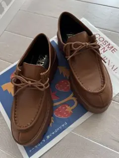 一回使用♡【ZARA♡】厚底♡フラットローファー♡サイズ24.6♡男女ともに♡