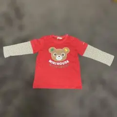 MIKIHOUSE クマプリント 長袖カットソー 90
