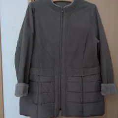 BONCILIE レディースムートンタイプ ジップアップ ダウンコート M