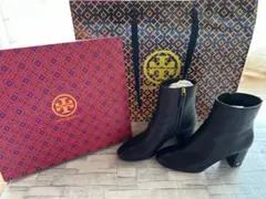 【良品】TORY BURCH トリーバーチ　レザーブーツ　ショートブーツ