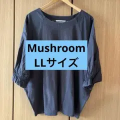レディース　ダークグレー 五分袖 Tシャツ　カットソー　LLサイズ