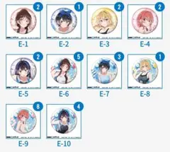 かのかり DMMスクラッチ 缶バッジ コンプリート水原千鶴他