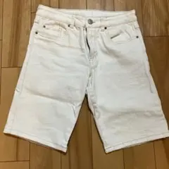 ZARA ホワイト ハーフパンツ 13-14cm