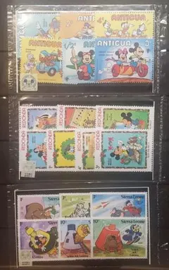 ◆海外未使用品◆　ディズニー切手セット 　計20枚