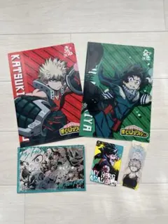僕のヒーローアカデミア　ステッカー　クリアファイル　しおり