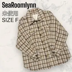 SeaRoomlynn ウール ツイード チェック シャツ風 コート レディースのサムネイル