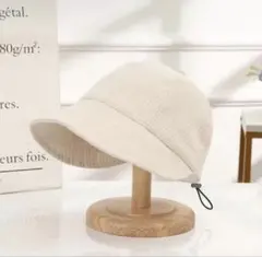 アイボリー バケットハット 調整可能