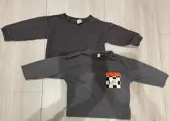 プティマイン 西松屋 トップス2枚セット 90 長袖 保育園用