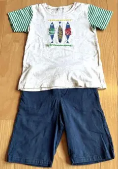 120 男の子　セットアップ　ラグマート　スケイプ　半袖　Tシャツ　ハーフパンツ