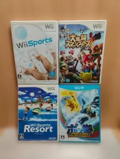 【Wii ソフト】ポッ拳 Wiiスポーツ リゾート スマブラX
