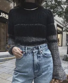 美品Ameri Vintage BUMPY SHEER DOCKING KNITのサムネイル