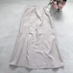 アースミュージック＆エコロジー ロングスカート フレア シンプル ベーシック 白