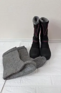 スノーブーツ　LLbean キッズ3（約21.5㎝）インナースペア付き！！