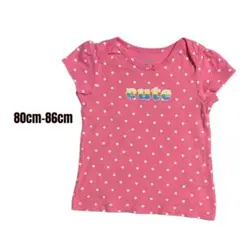 Carter's ハート柄 半袖Tシャツ ピンク 80-86cmのサムネイル
