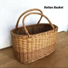 カゴバッグ かご ラタン 藤 天然素材 軽量 インテリア 小物収納