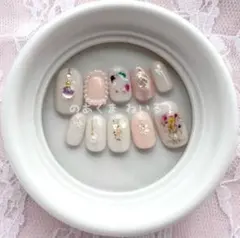 ネイルチップ ショートオーバル ※6