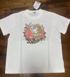 【新品】ファミリアスヌーピー Tシャツ キラキラビーズ付　140センチ