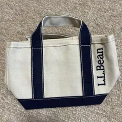 L.L.Bean In Red付録ポーチ 未使用　白×ネイビー