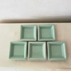 M840 ○有田焼　スクエア小皿【5枚】未使用